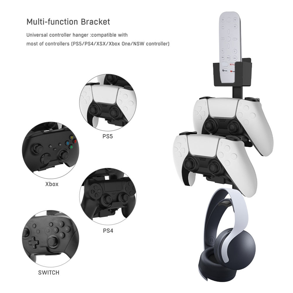 Controller and Headset Holding Wall Mount