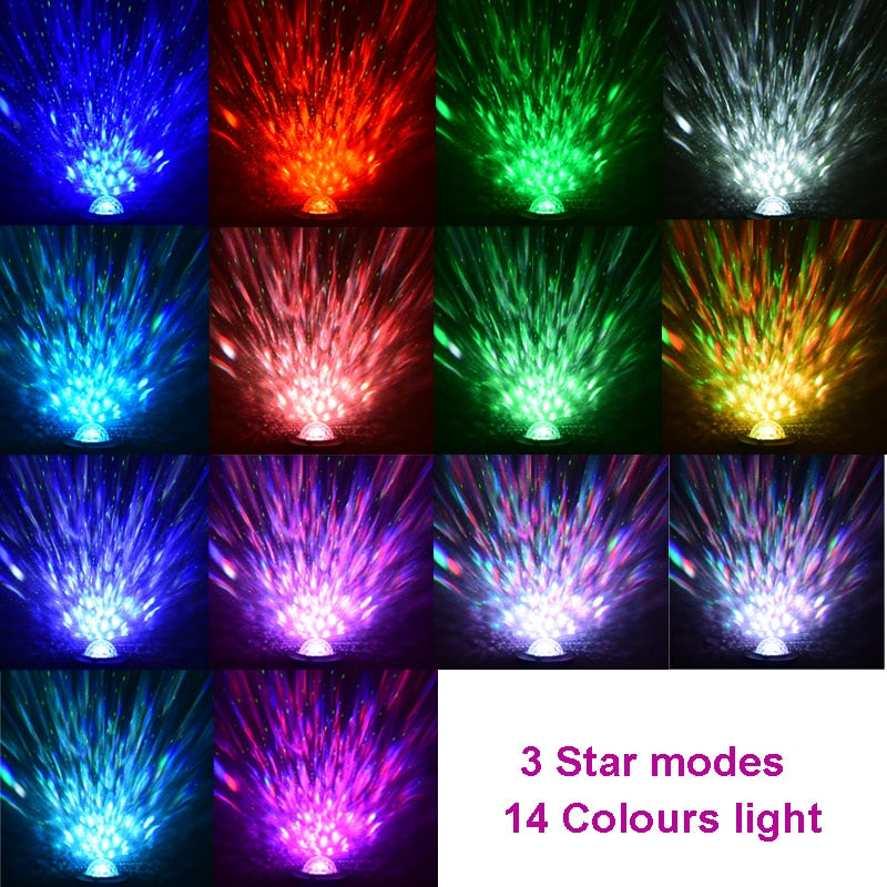 LED Star Galaxy Projector With Bluetooth Speaker