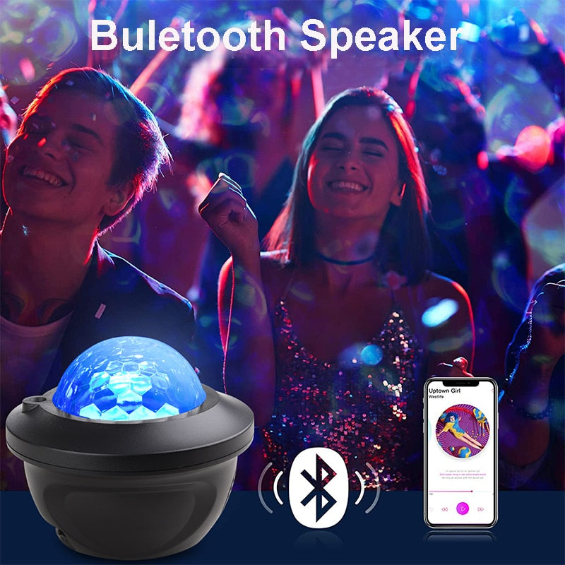 LED Star Galaxy Projector With Bluetooth Speaker