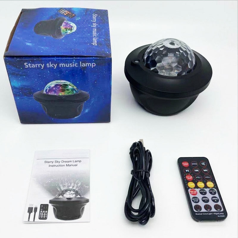 LED Star Galaxy Projector With Bluetooth Speaker